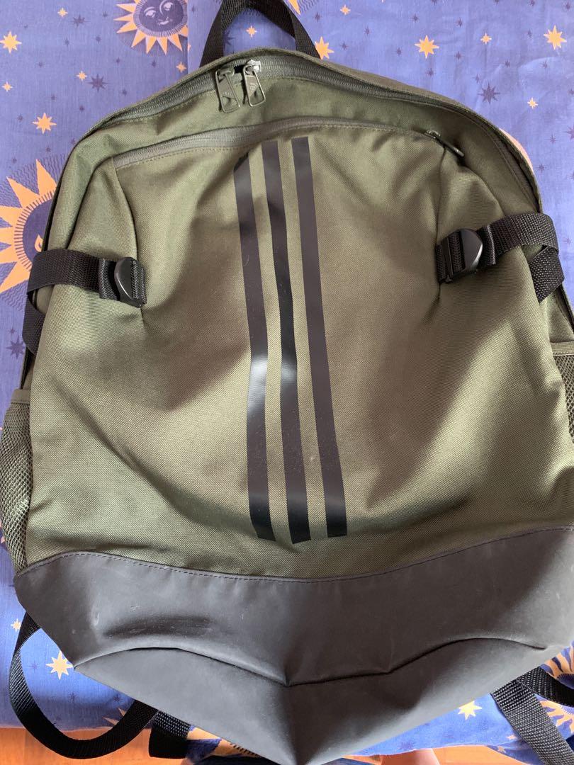 Adidas army green backpack, Men's 