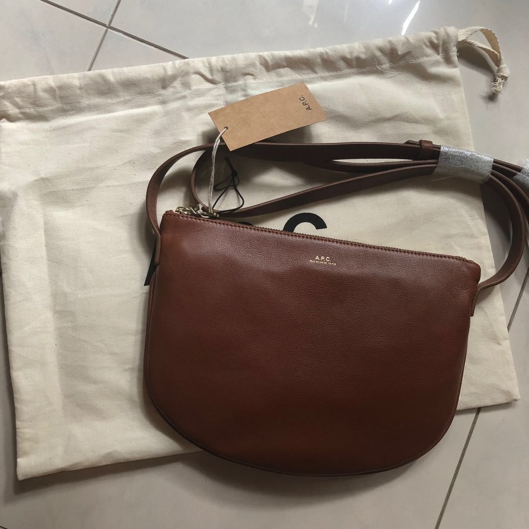 A.P.C. APC Maelys half moon leather cross body bag