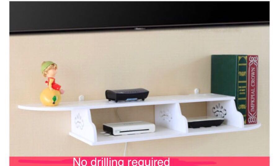 Bnib Wall Rack Shelf No Drilling Required Furniture Shelves Drawers On Carousell