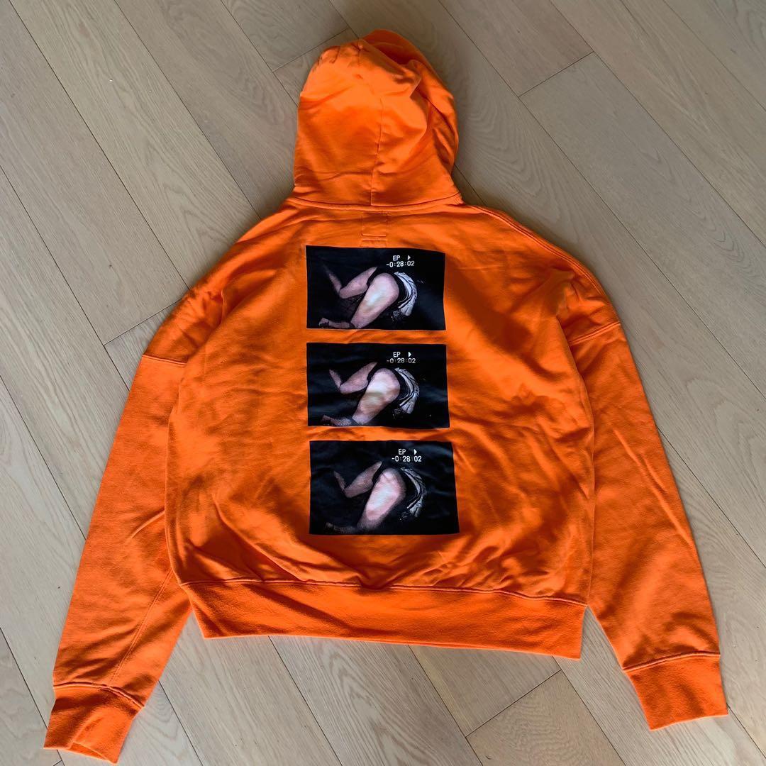 nike hoodie white orange