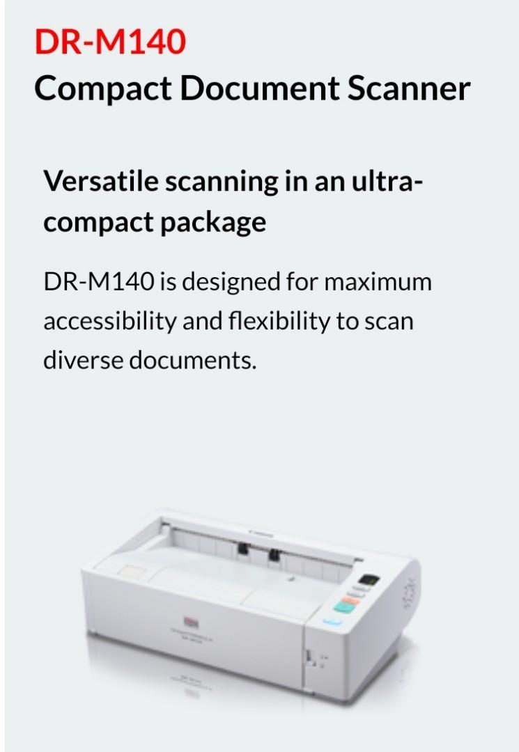 Canon Compact Document Scanner Dr M140 Electronics Others On Carousell