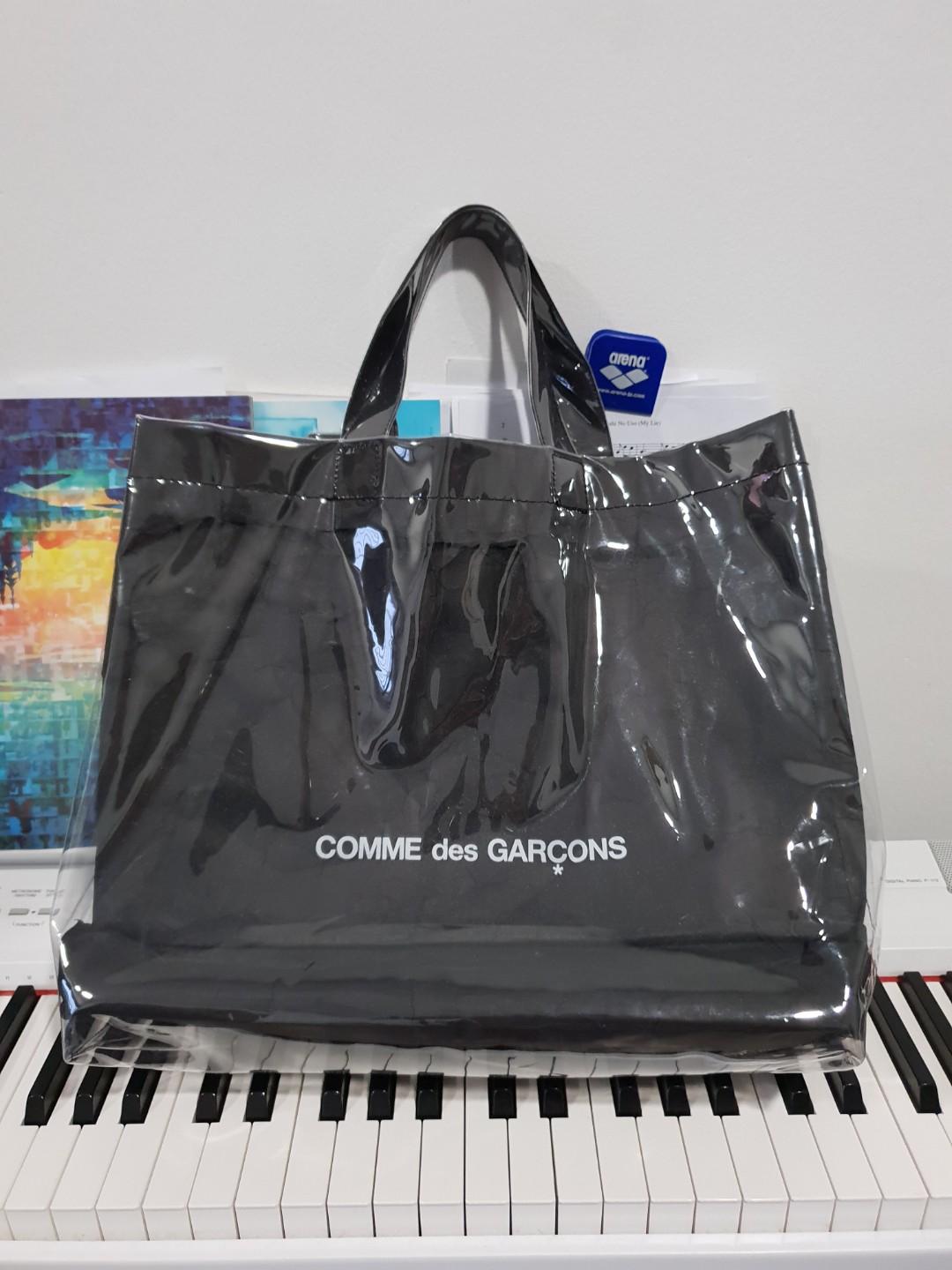 Cdg black sales market tote bag