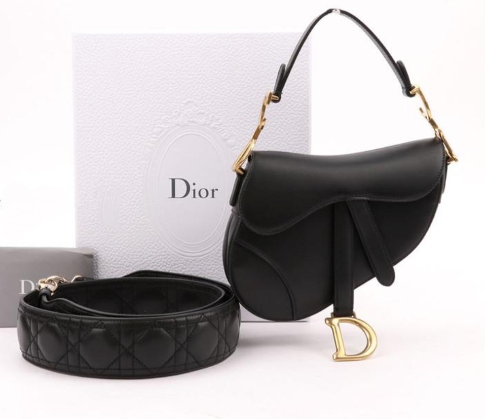 christian dior saddle bag with strap