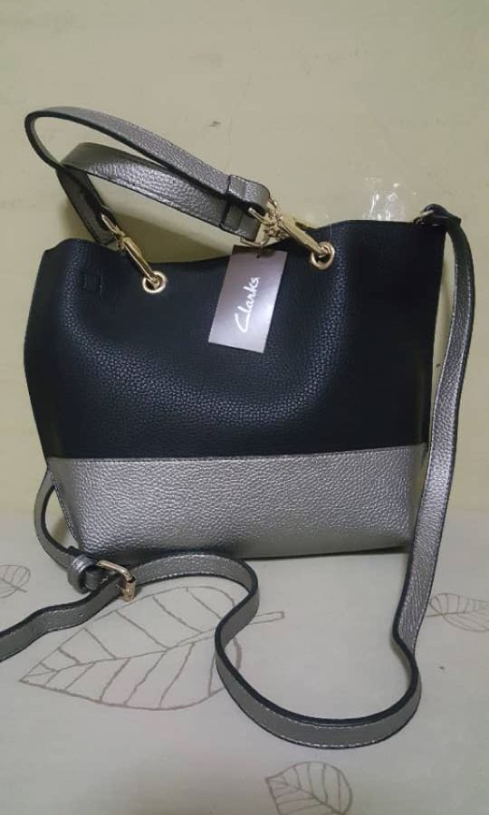 clarks silver handbag