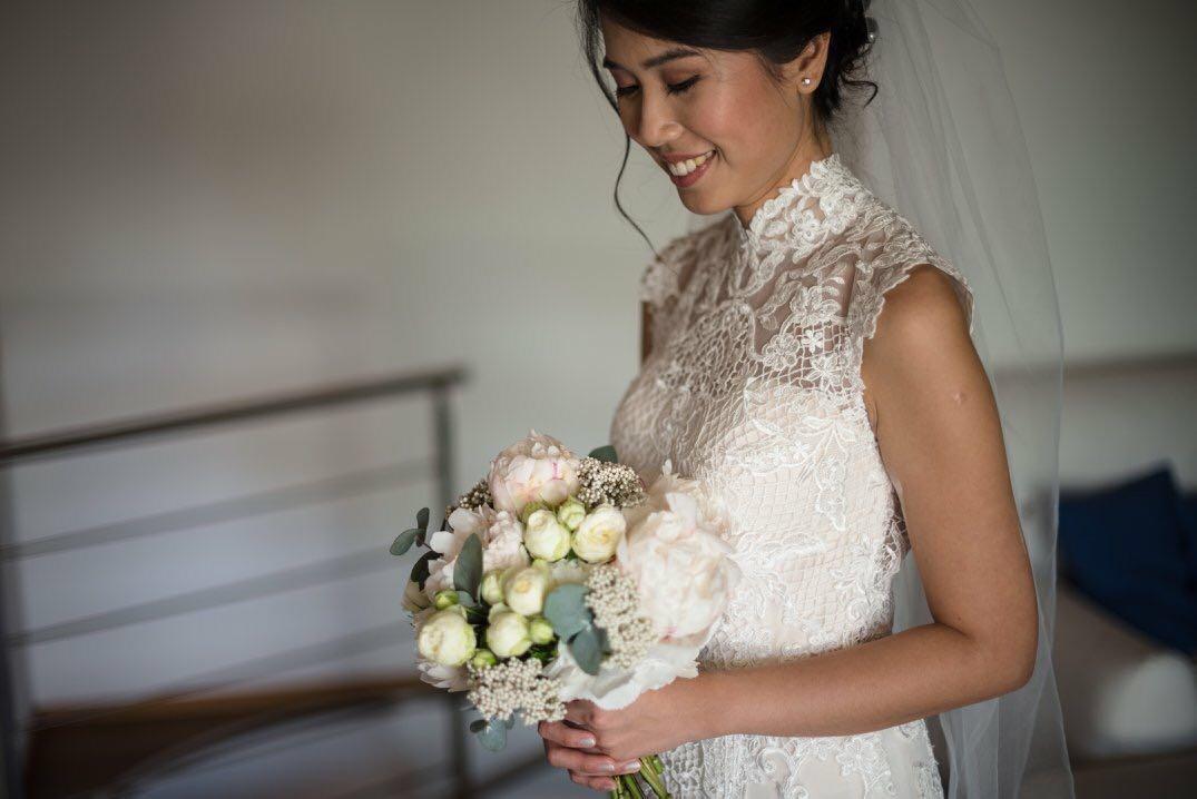Chinese collar wedding dress online