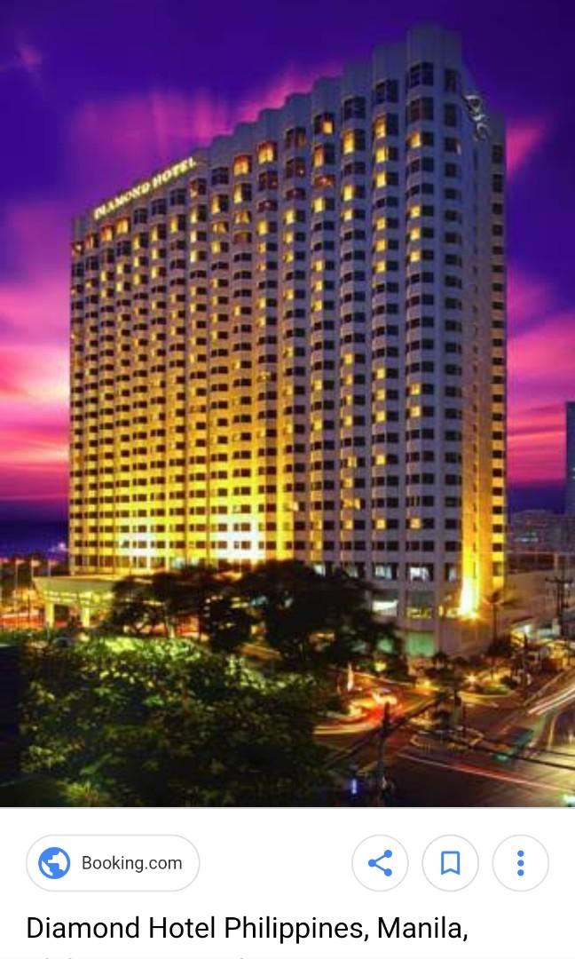 Diamond Hotel GC (Category: Store Credits) located in Manila. Submitted by kuchimiikoo (Listing ID 222526472, Image 1). Description: Diamond Hotel GC Accommodation with Breakfast for 2 Use of Hotel Amenities 2 GC available.