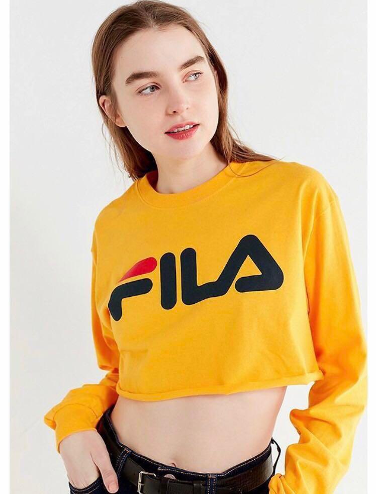 fila crop top long sleeve