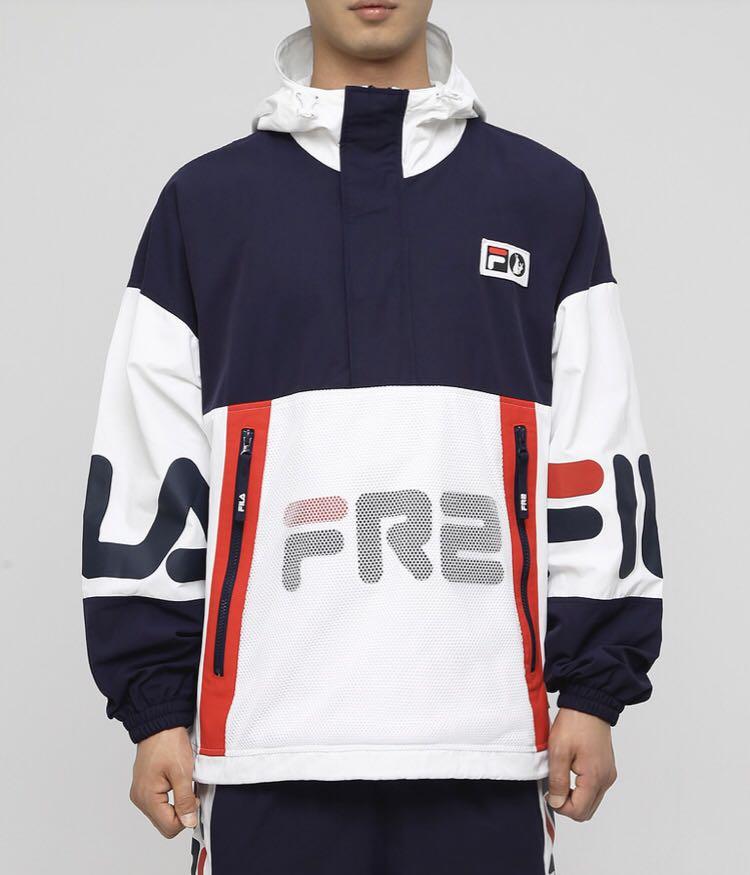 ブー即購入OKですストリートFILA×#FR2コラボ Truck Jacket [FRJ041] L