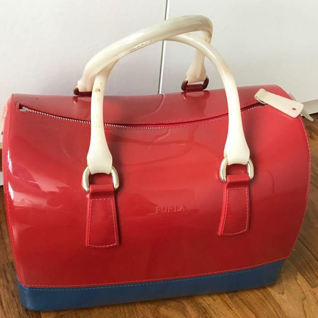 Original Furla Candy Bag - Colour Red - Handbag | eBay