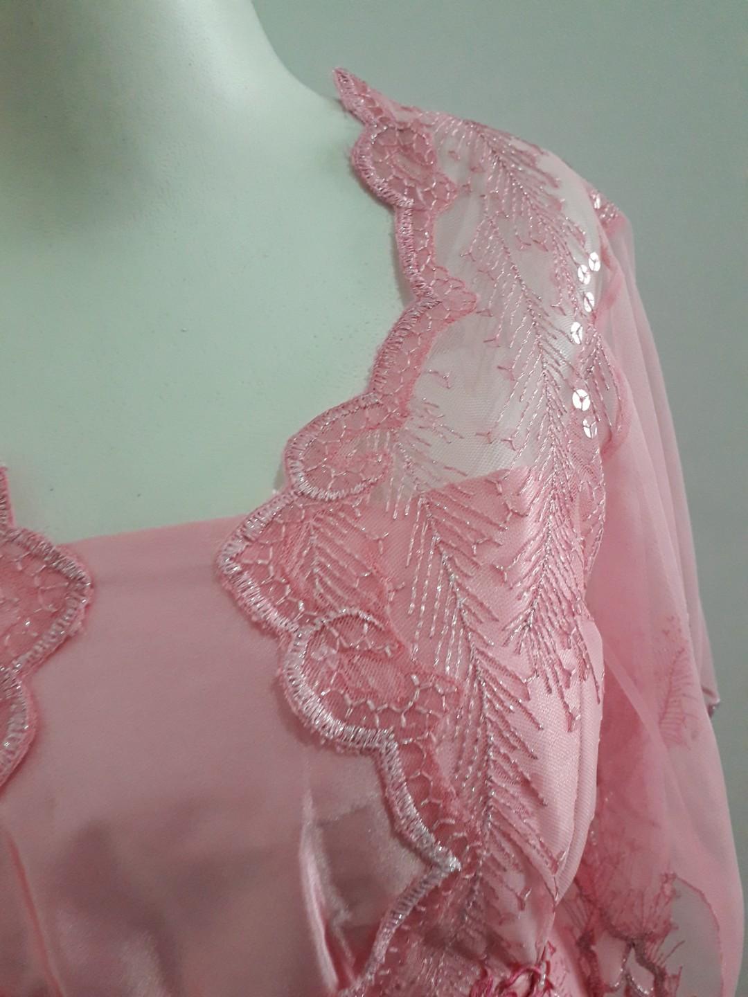 Gaun Dress Pesta Pink, Fesyen Wanita, Pakaian Wanita, Gaun & Rok di ...