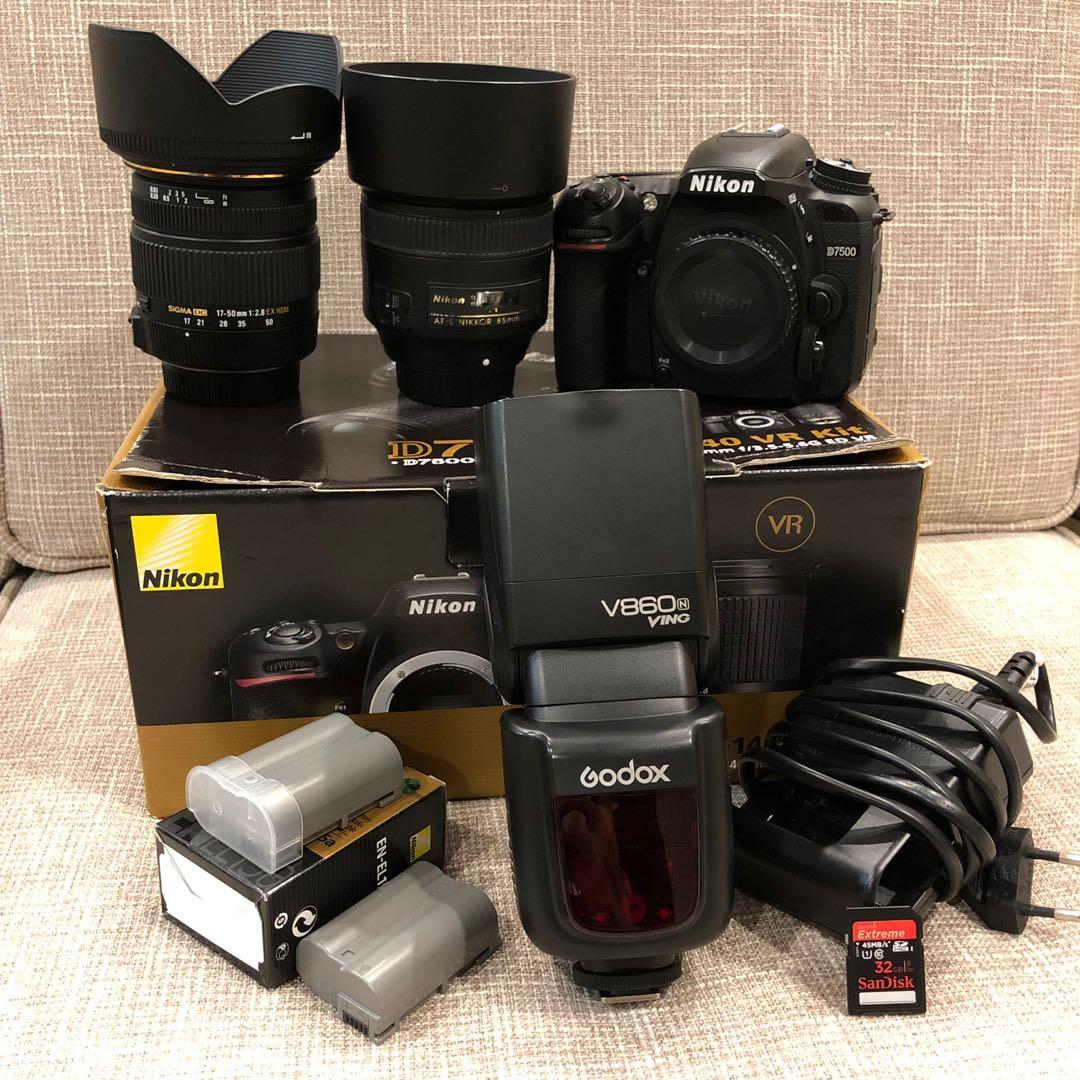 Giving Up Hobby Nikon D7500 With Lenses And Freebies Photography Cameras Dslr On Carousell
