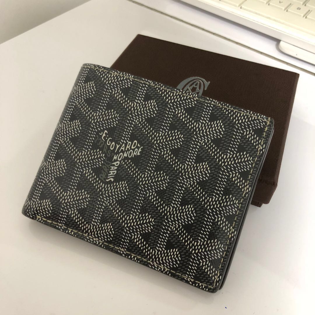 Goyard Bi fold Wallet Grey Men s Fashion Watches Accessories