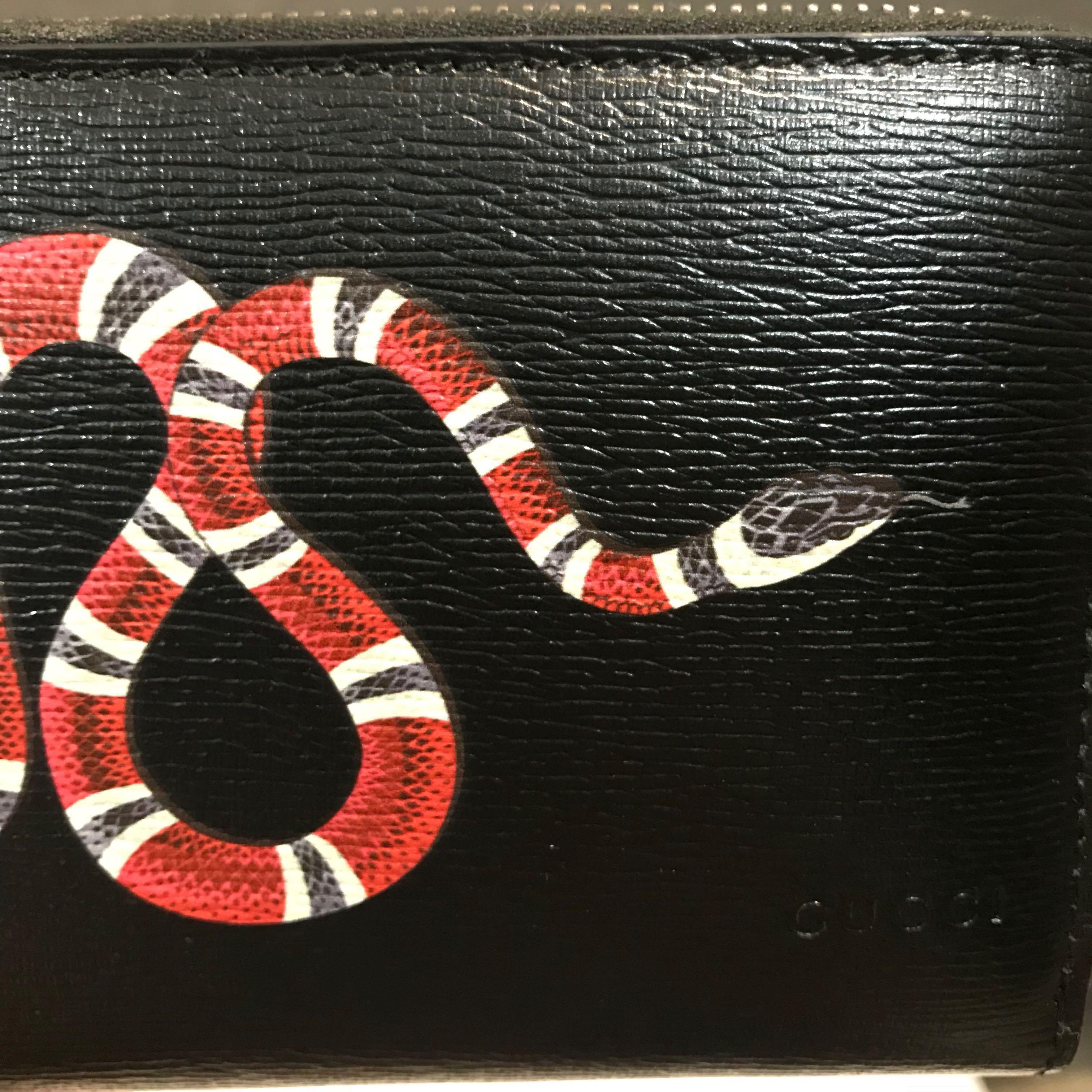 Gucci leather snake wallet shop
