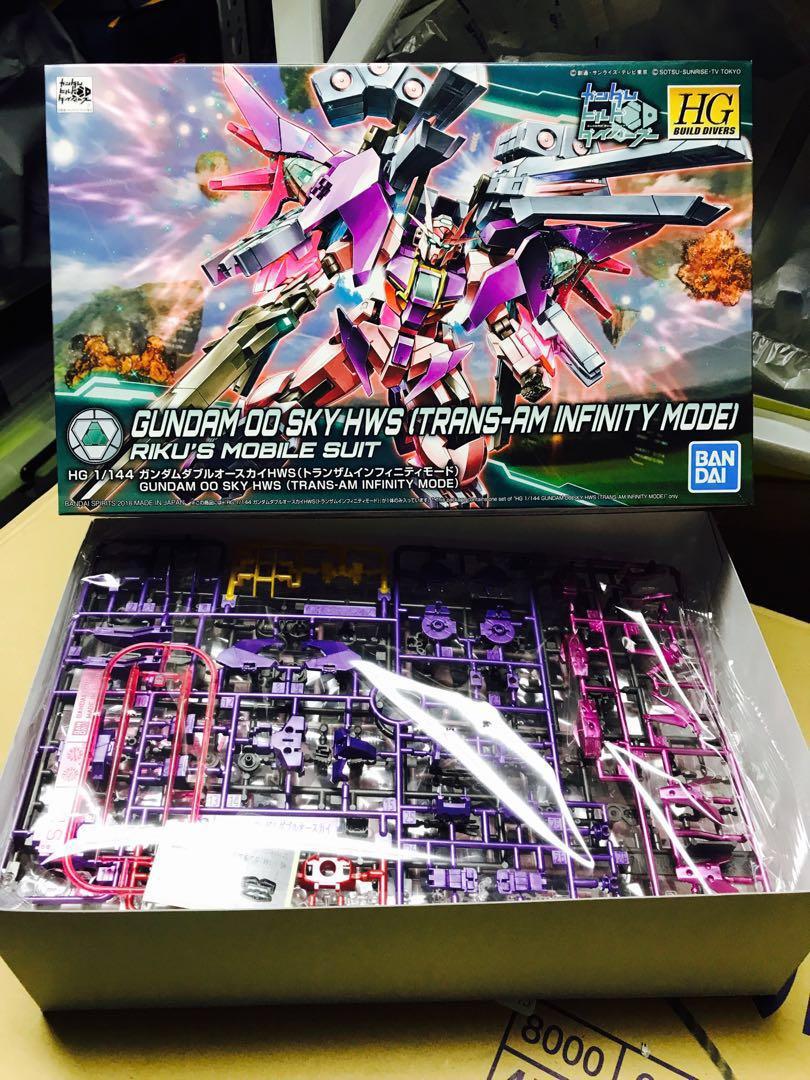 HG 1/144 Gundam 00 Sky HWS (TRANS-AM INFINITY MODE) RIKU'S MOBILE SUIT ...