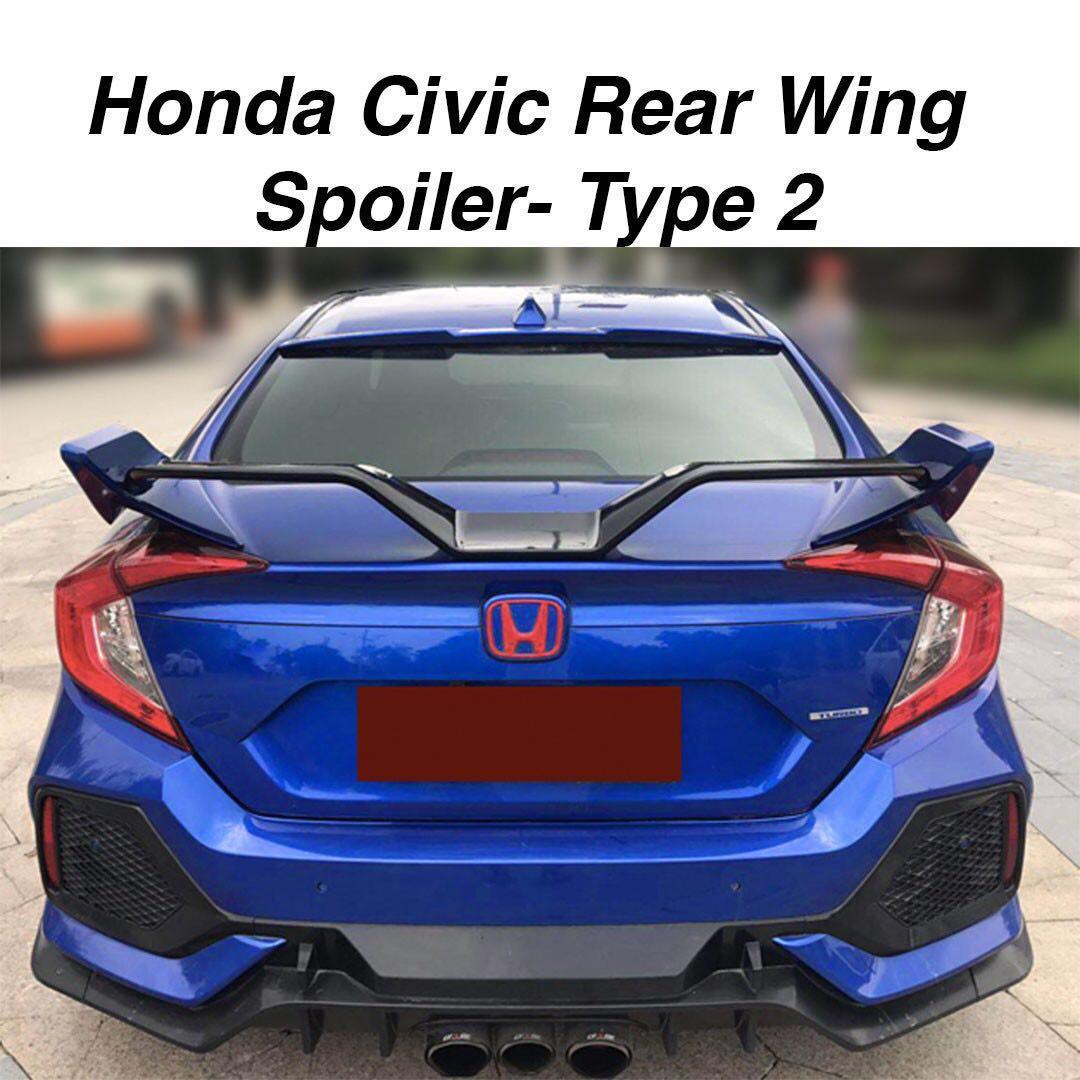 Honda Civic Fc Rear Wing Spoiler Type 2 Car Accessories Accessories On Carousell