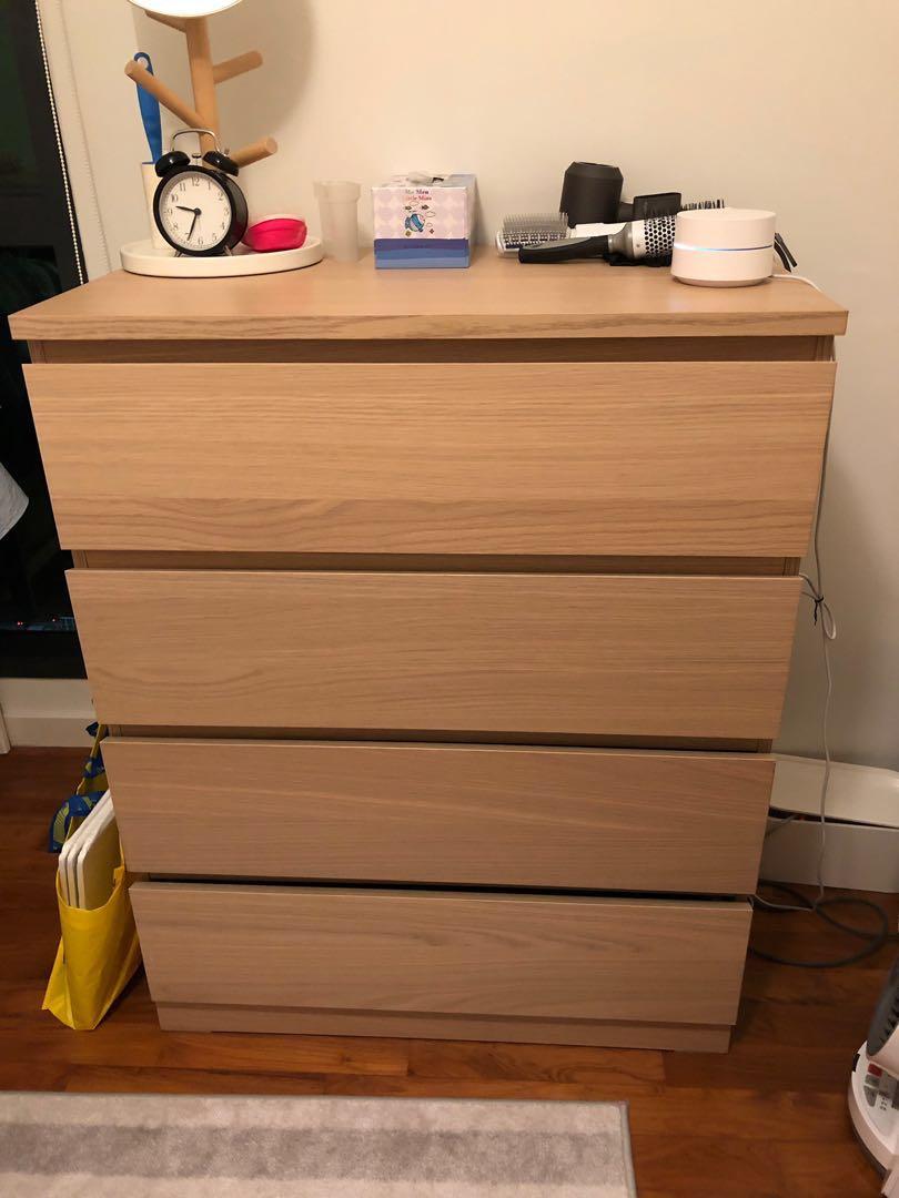 Ikea Malm Chest Of 4 Drawers Furniture Shelves Drawers On
