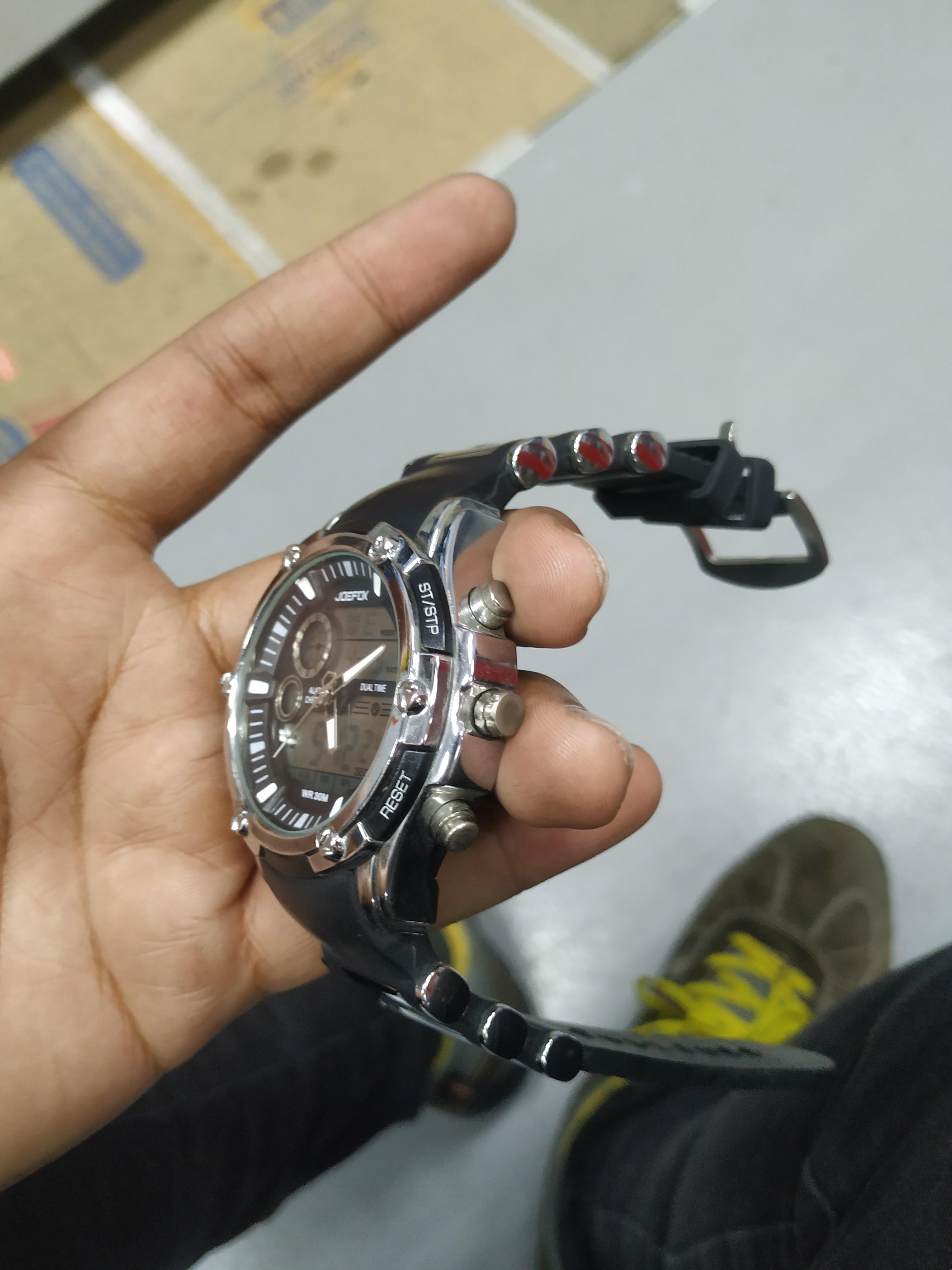 Joefox dual shop time watch