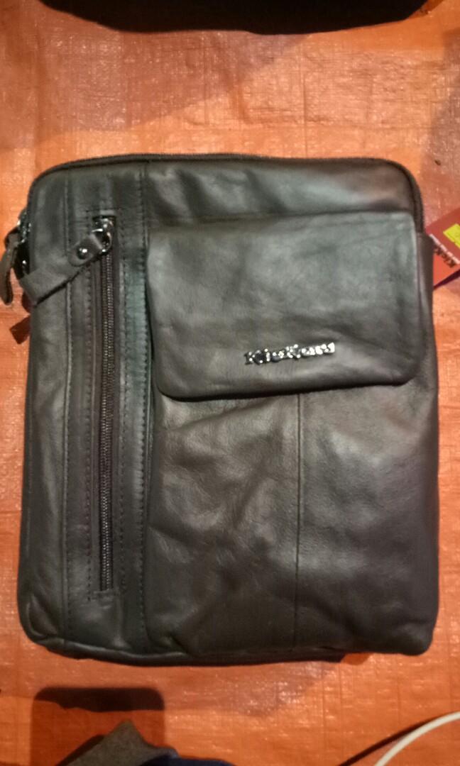 kickers leather sling bag