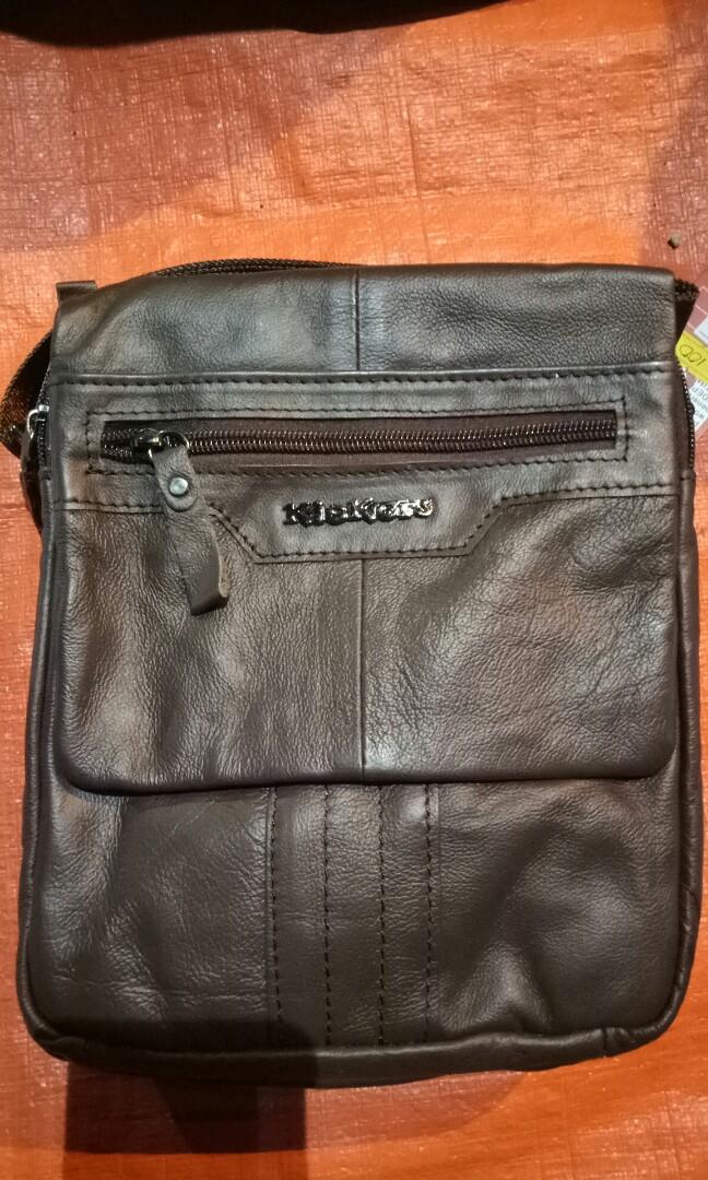 kickers leather sling bag