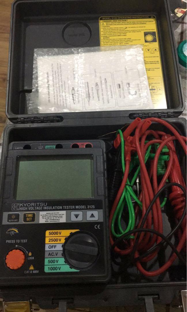 Kyoritsu high voltage insulation tester. Model 3125.. , Furniture