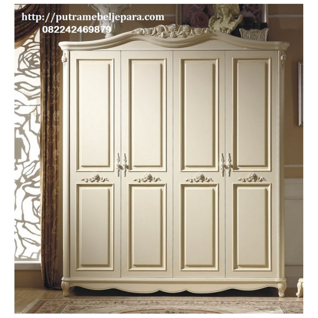 Lemari Minimalis 4 Pintu Motif Bunga Home Furniture On Carousell