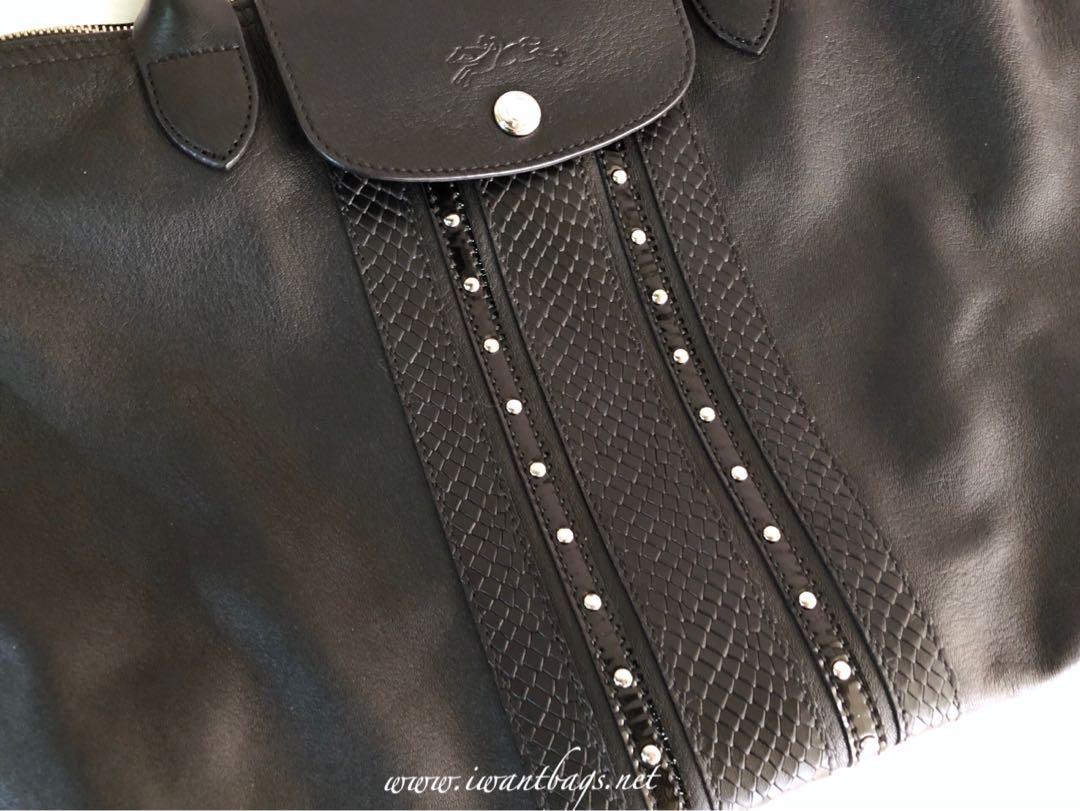 Le pliage top cuir rock