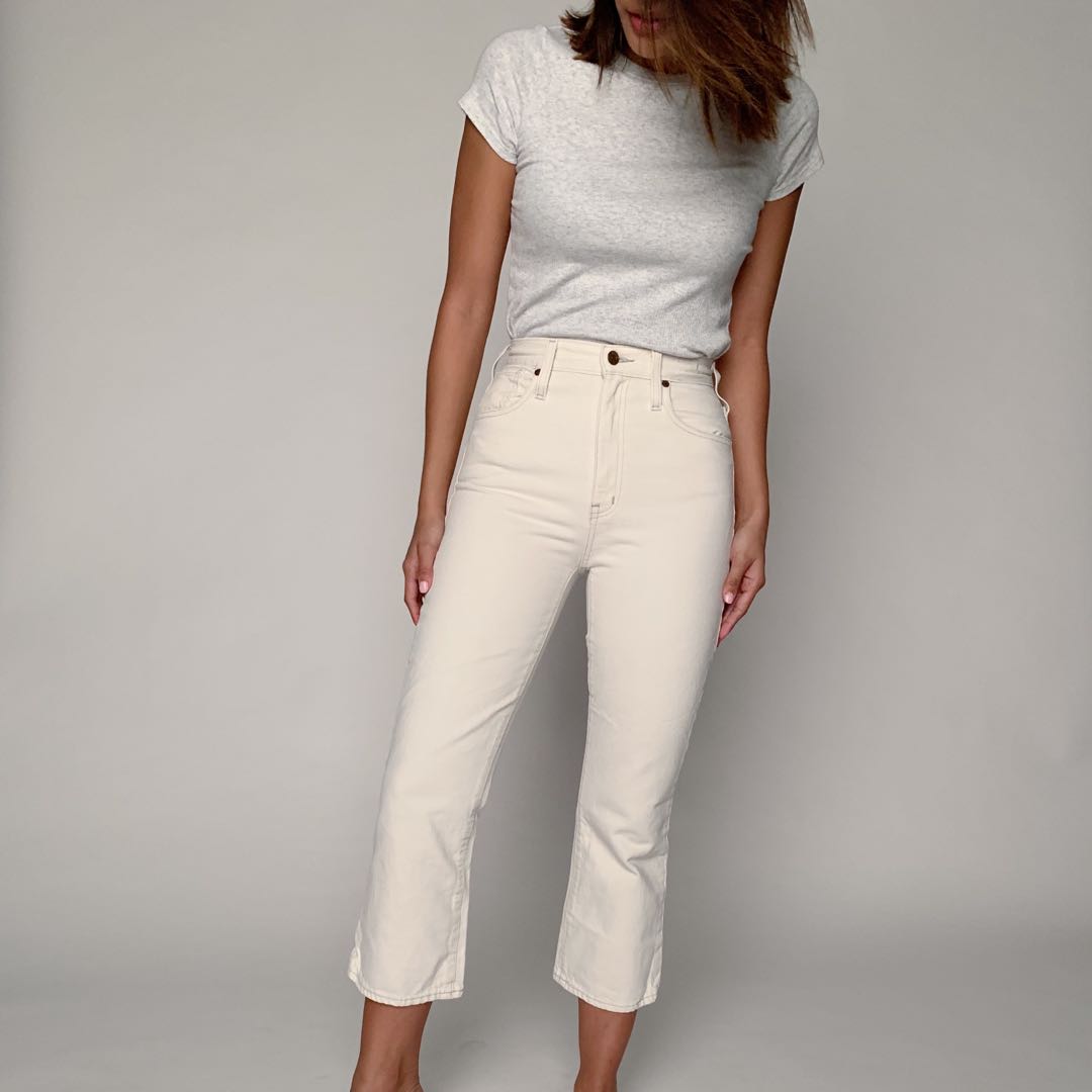 madewell white jeans