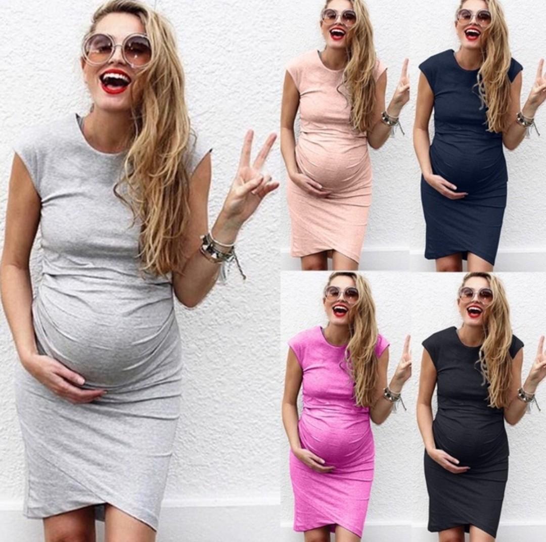 Tie Front Maternity Dress, 58% OFF