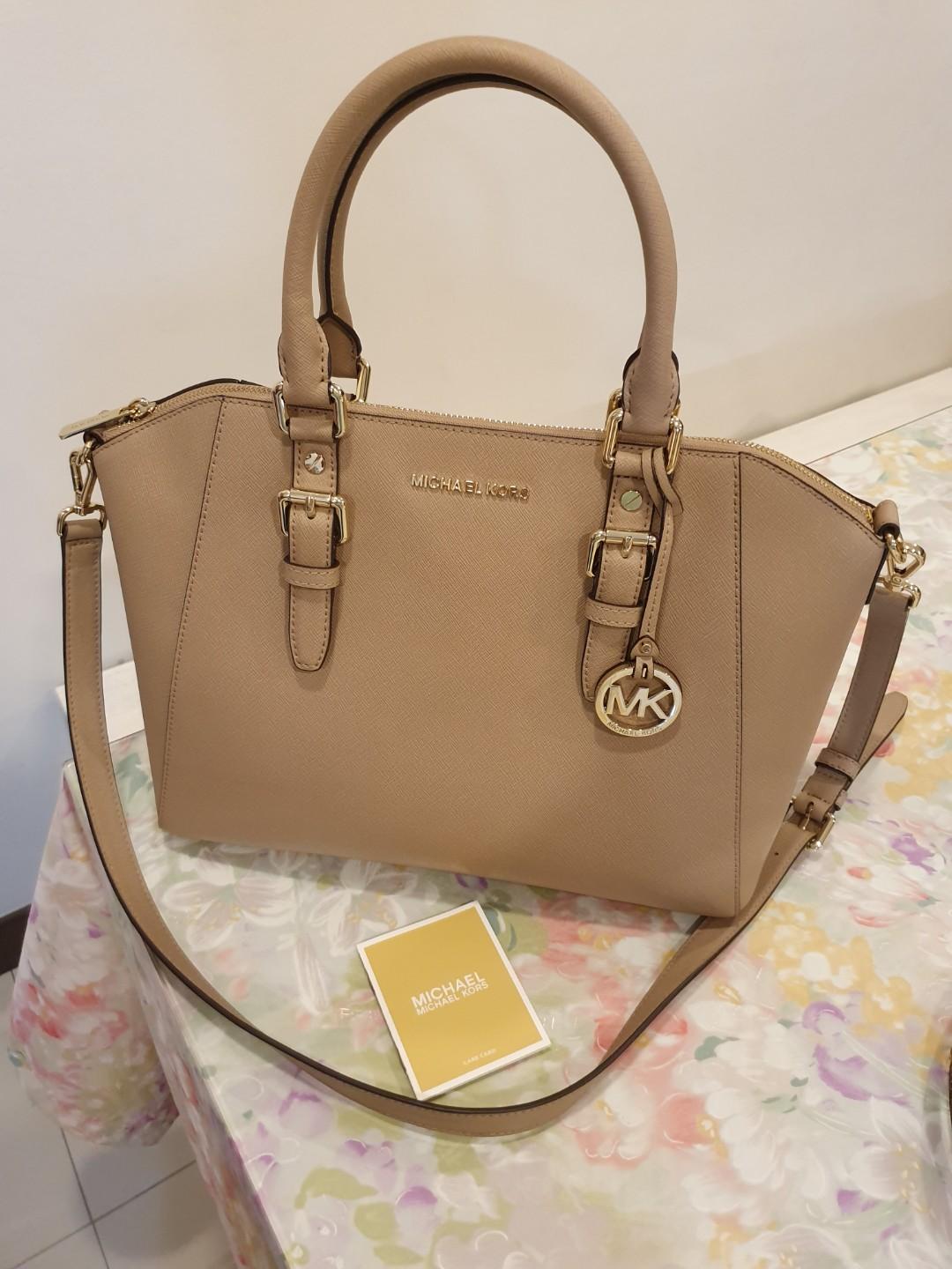 Michael Kors Ciara Small Saffiano Leather Satchel - Macy's