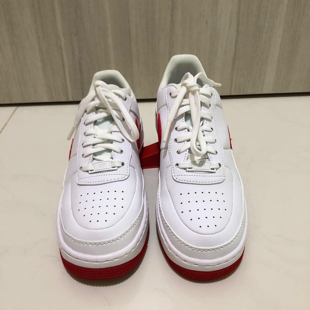 Air force 1 jester trainers white hyper crimson new arrivals