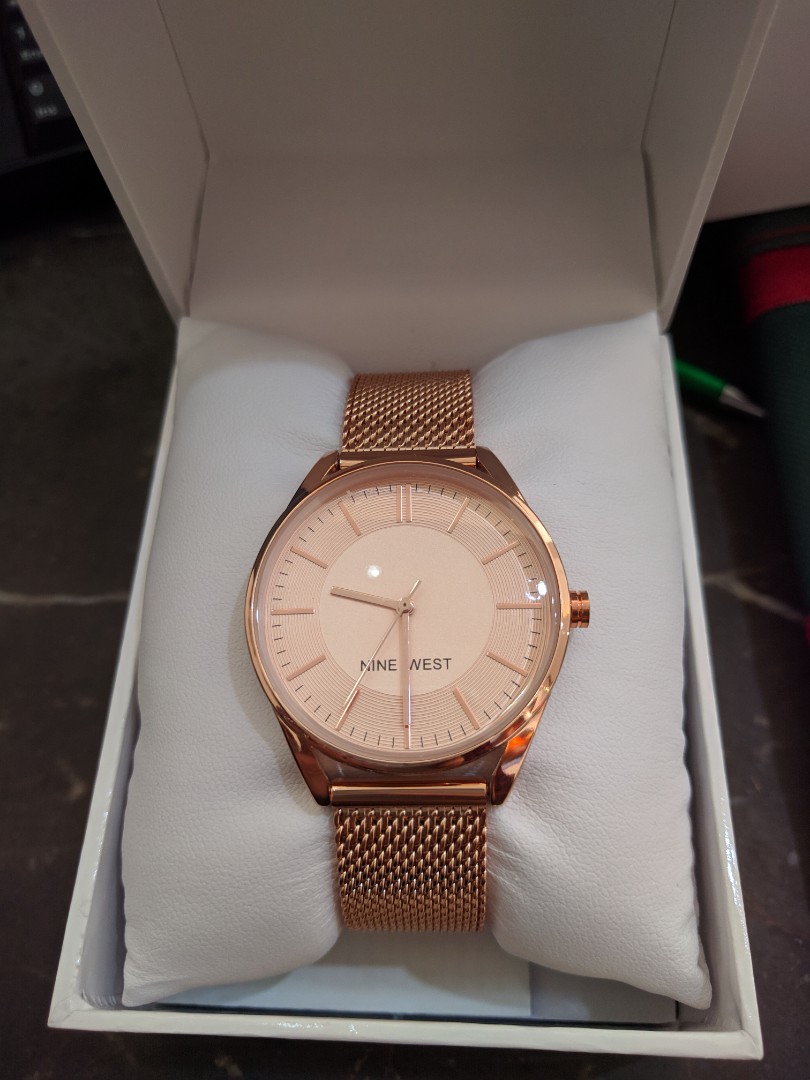 Nine west rose gold watch top