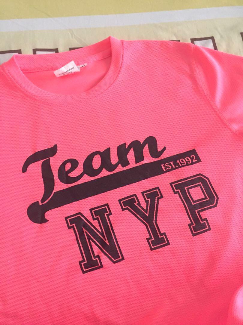 NYP Neon Pink Dri fit T-shirt, Women's 