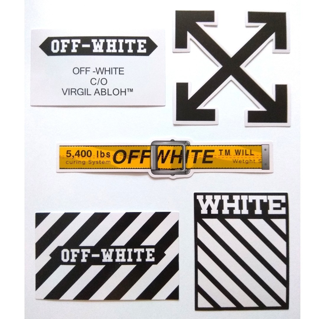 Vektor Stok Virgil Abloh Logo Shoes Off White (Tanpa Royalti