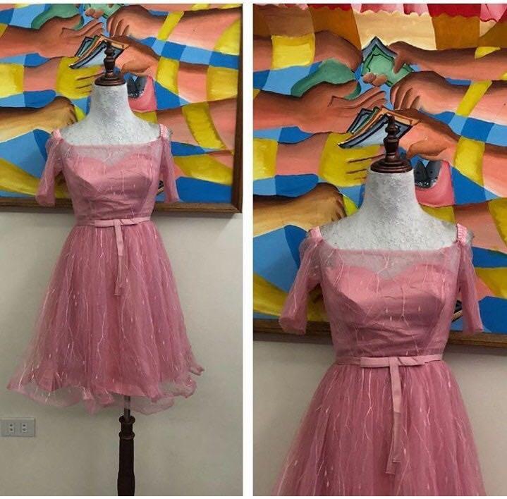 old rose dress design