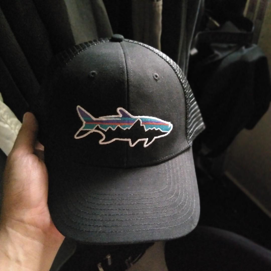 Patagonia Fish Trucker Cap, Men's Fashion, Watches & Accessories, Cap & Hats  on Carousell