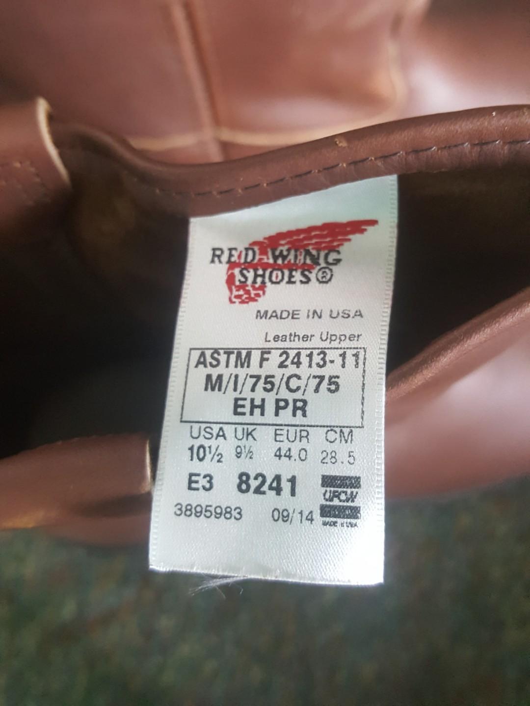 red wing boots size 9