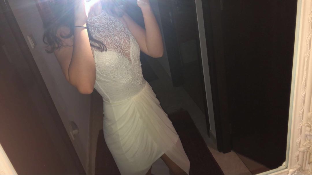 Cream tight dress Clearance