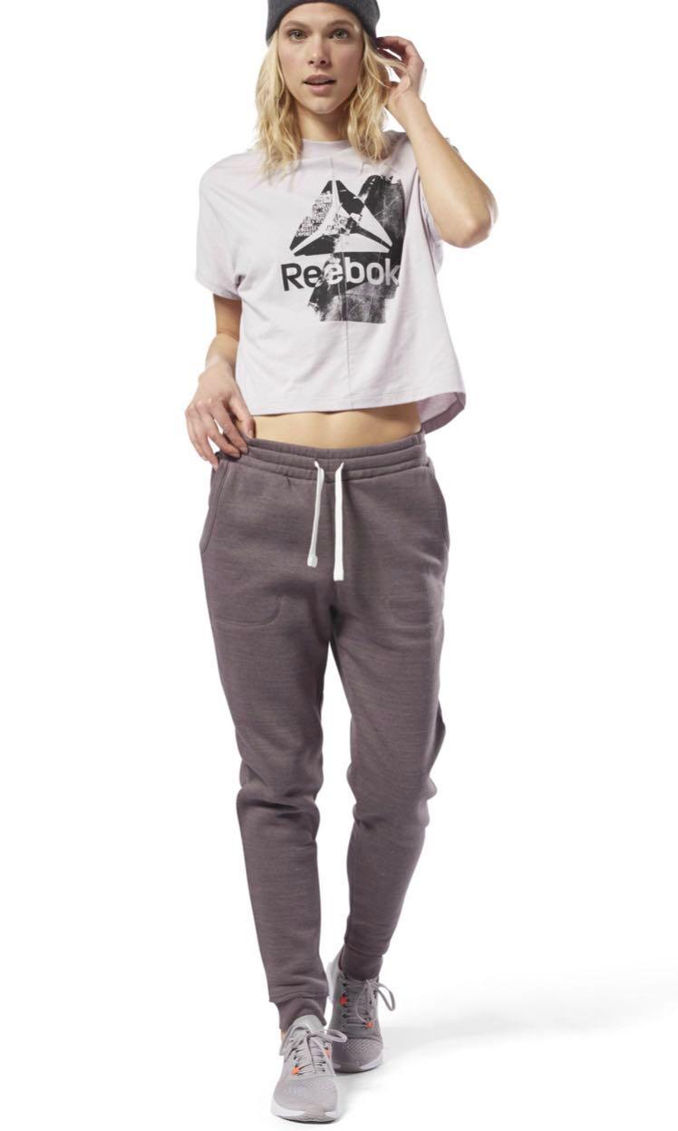 reebok sweatpants womens brown