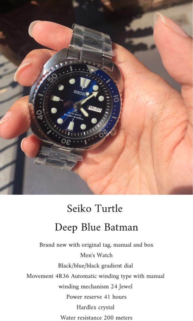 Seiko best sale diver batman