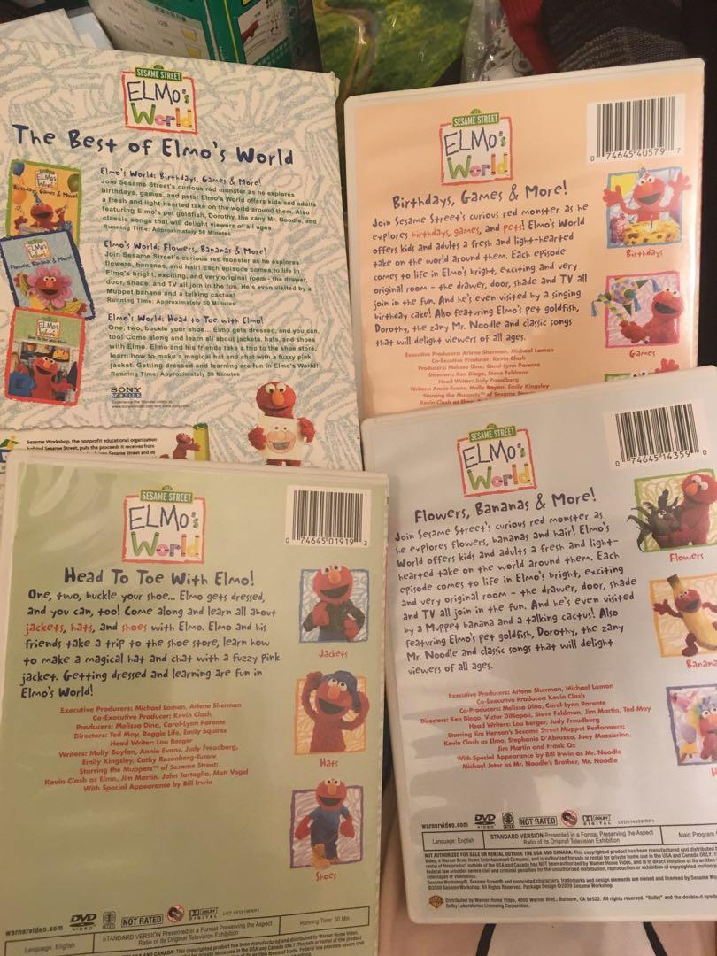Sesame Street Elmo S World Dvd Set Babies Kids Baby Kids