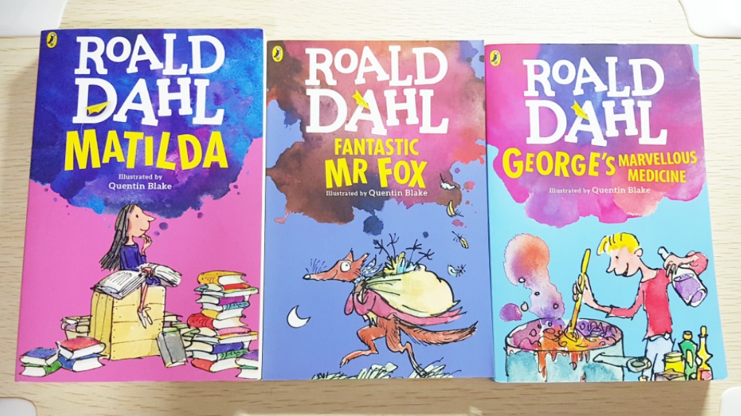 Set Of 3 Roald Dahl Books Matilda Fantastic Mr Fox George S Marvellous Medicine Books Stationery Children S Books On Carousell