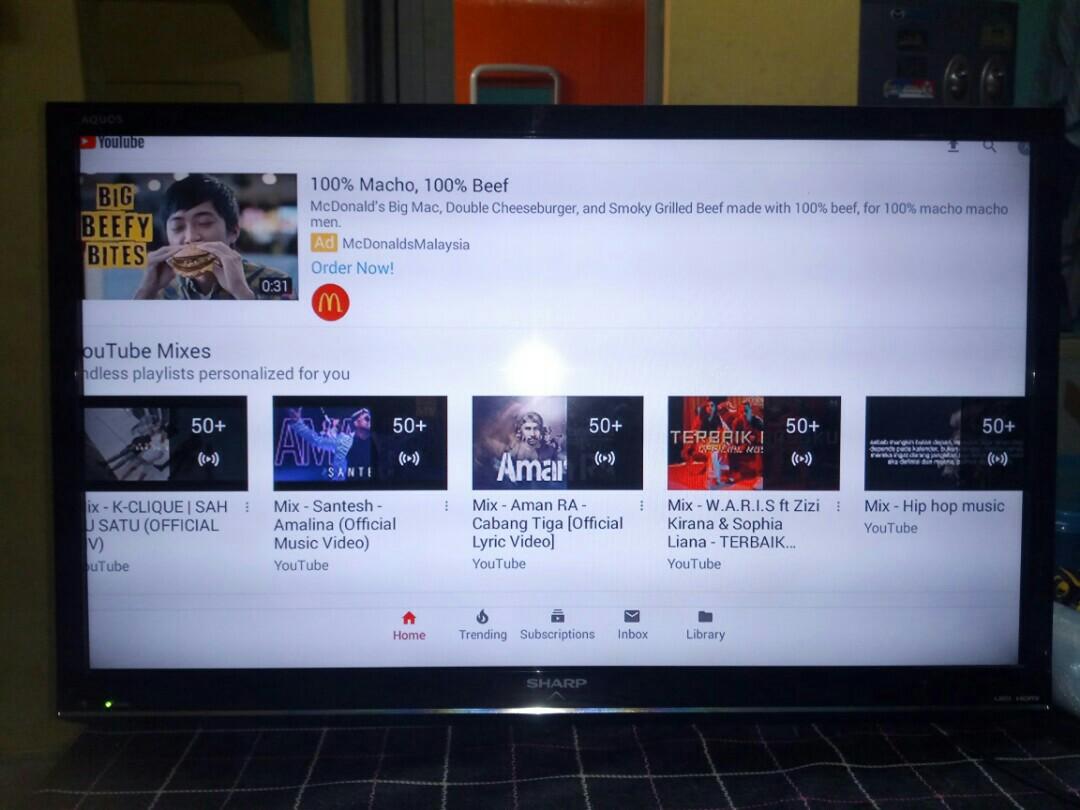 SHARP AQUOS LED TV HDMI 32", TV & Home Appliances, TV & Entertainment