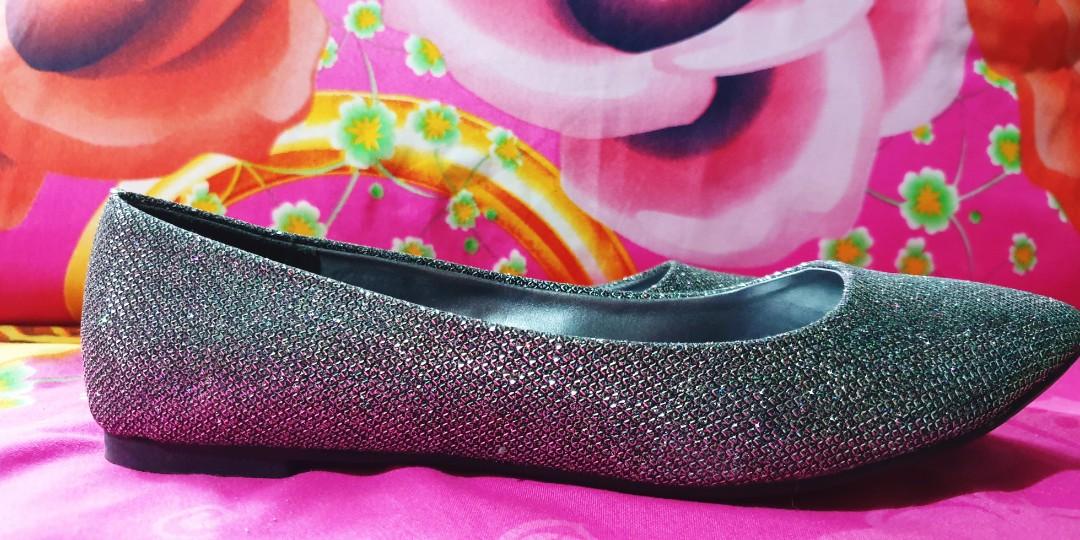Silver gray flat doll shoes from Payless Fioni Women s