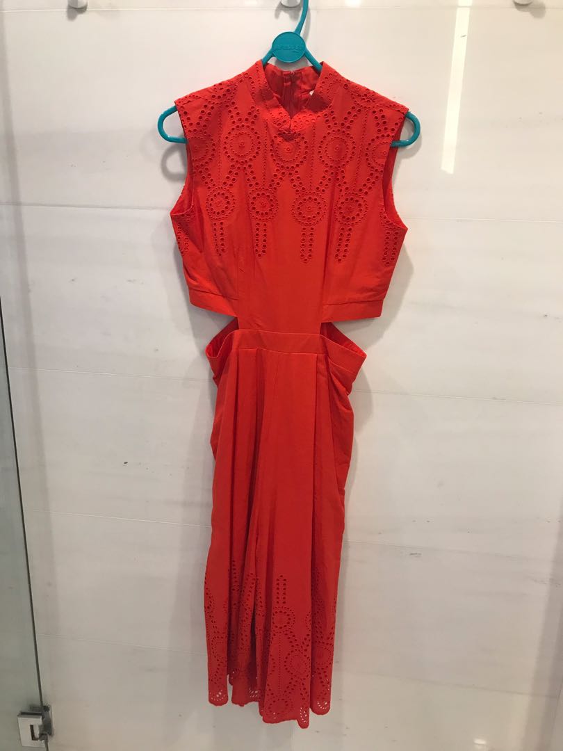 dark orange jumpsuit