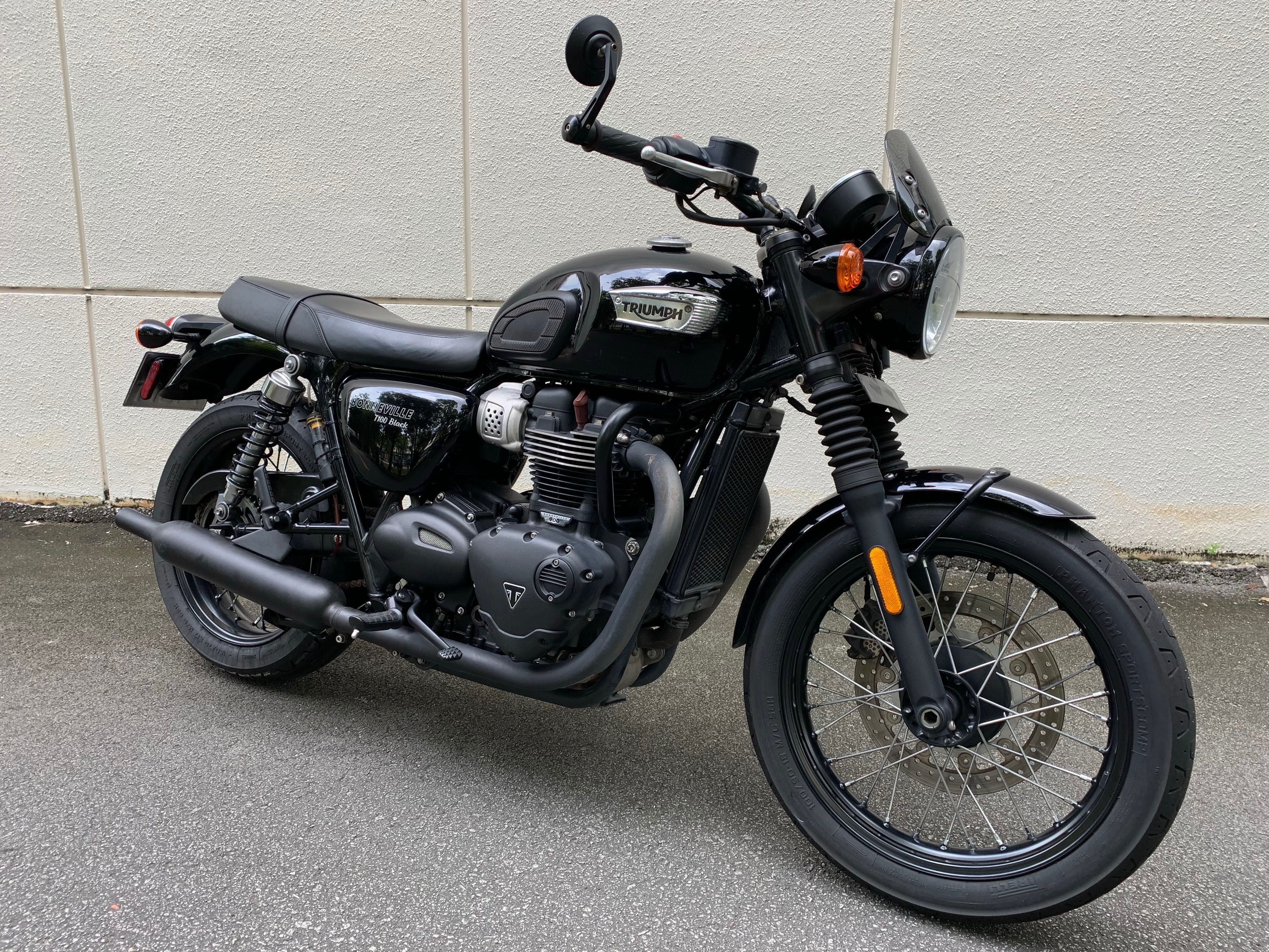 Triumph Bonneville T100 Black Edition. One Owner . Registration date 24 ...