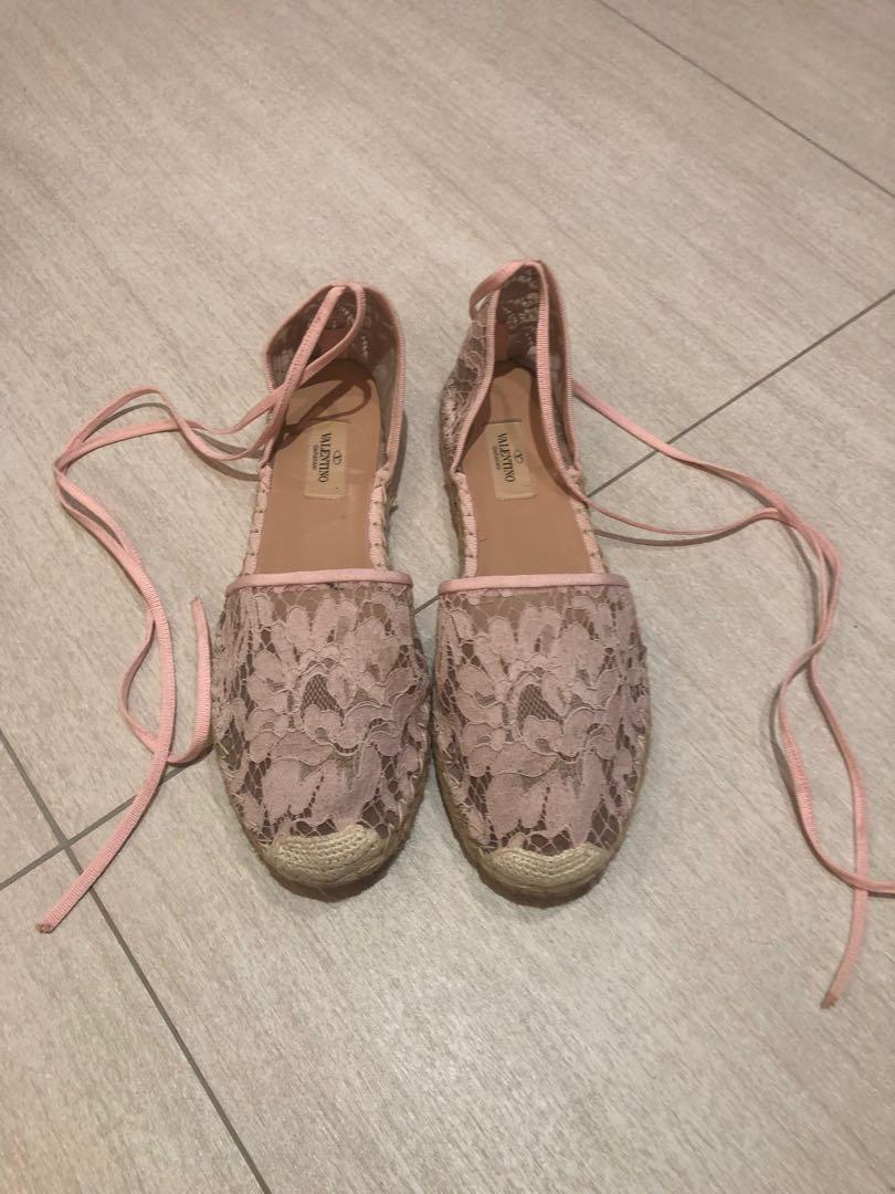 valentino lace espadrilles