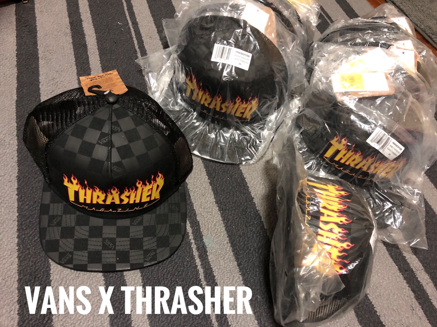 vans x thrasher hat