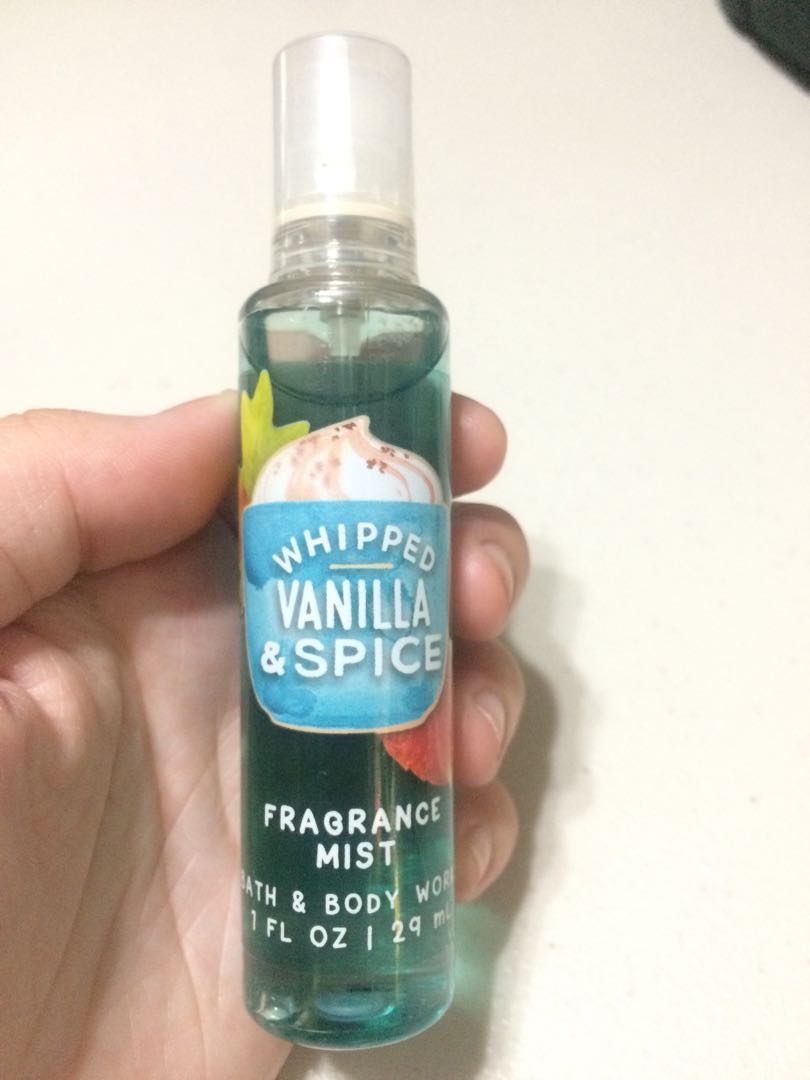 Whipped vanilla and clearance spice body spray