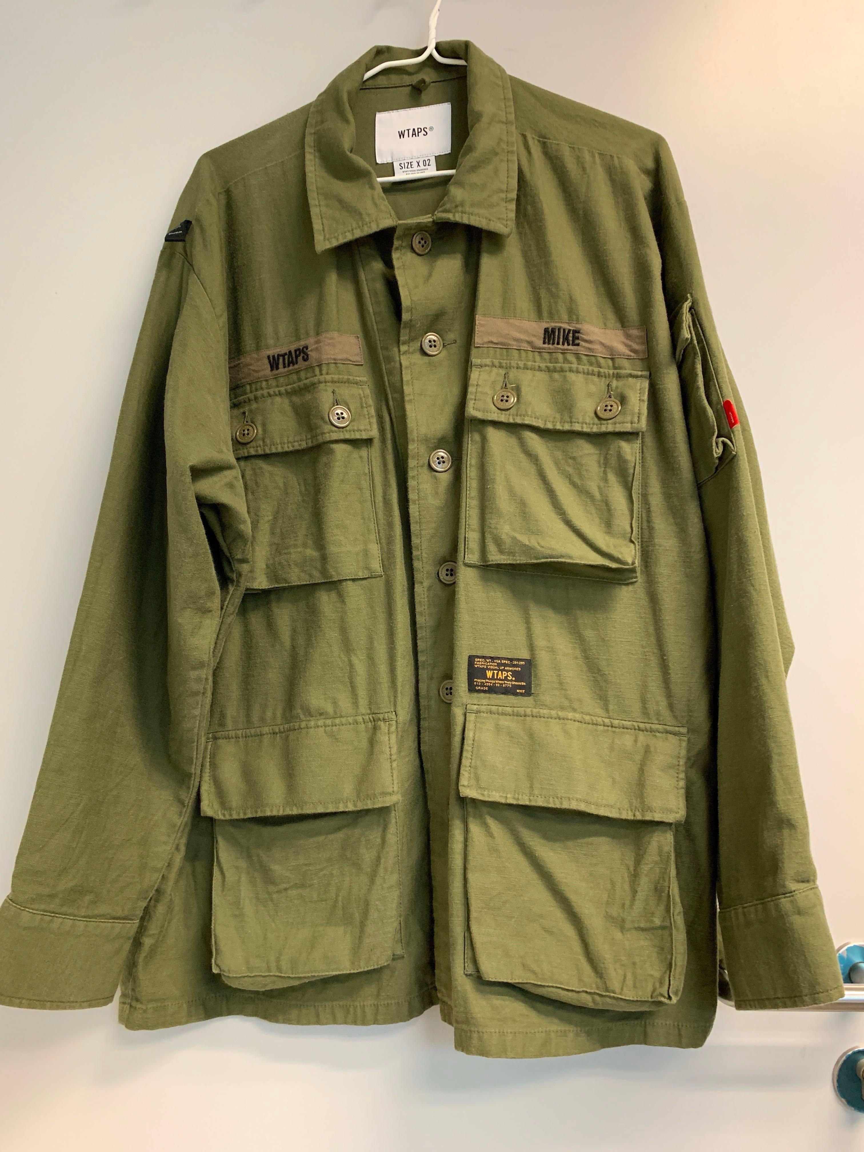 WTAPS 17AW Jungle shirt / Olive Drab / Size M / 95% new, 男裝