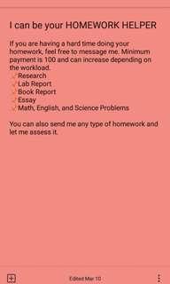 The Homework Helper!!!